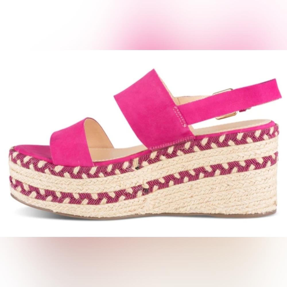 Klub Nico Vonnie Magenta Pink Nubuck Espadrilles Women's Size US 8 Boho Chic
